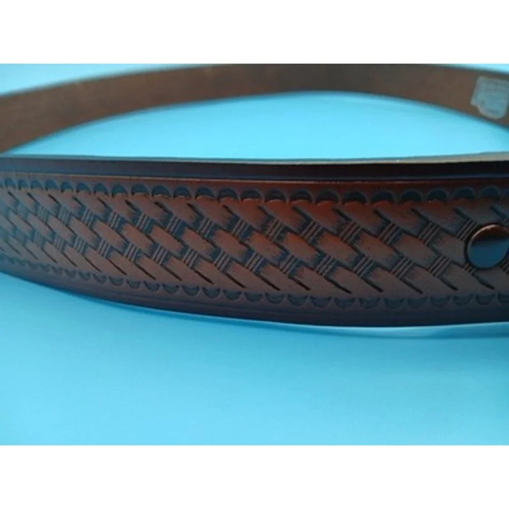 Hired Hand Mens Brown Genuine Bonded Leather Belt Size 42